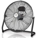 Mellerware Steel Black Hi Velocity 45cm 3 Speed Floor Fan