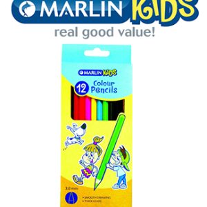 Marlin Kids Long 12 Pack Colour Pencils