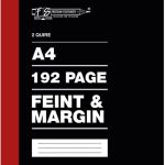 Freedom A4 2 Quire Hard Cover Counter Book 192 Page Feint