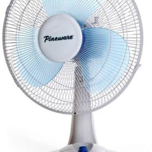 Pineware 40cm White Plastic Desktop Fan