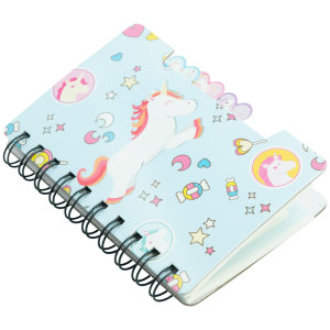 Quest Unicorn Spiral Notebook - Aqua