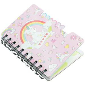 Quest Unicorn Spiral Notebook Pink