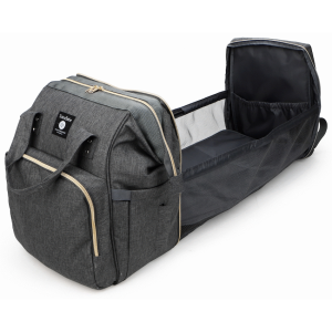Totes Babe Alma Convertible Diaper Backpack - Dark Grey
