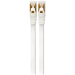 VolkanoX Giga Series Cat7 Ethernet Cable 25m - White, Gold-Plated Tips