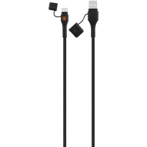 Rugged by Volkano Waterproof and Dustproof USB to Type-C Cable - 1.2m