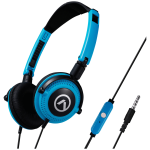 Amplify Symphony Headphones with Microphone - Blue & Black