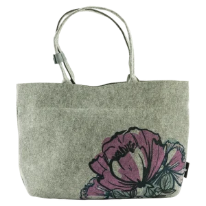 Totes Babe Peony Diaper Tote - Grey