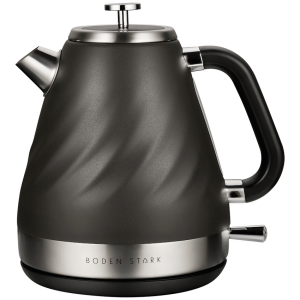 Boden Stark 1.7l Stainless Steel Kettle - Charcoal